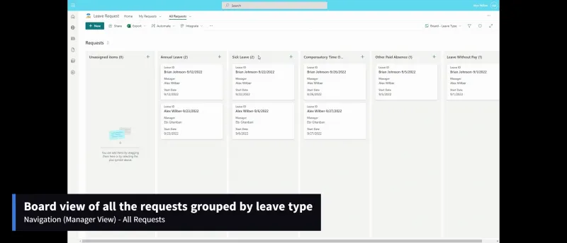 SharePoint Leave Request