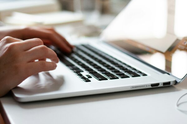 a man working on a laptop